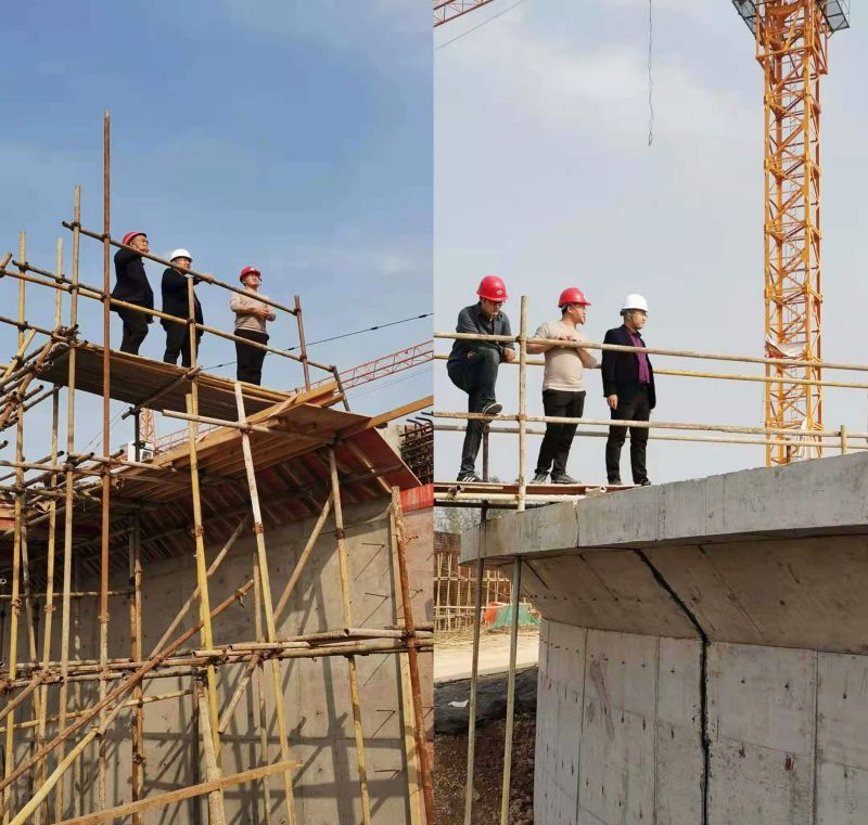 公司領導視詧永城市(shi)第七汚水處理廠工(gong)程進(jin)度